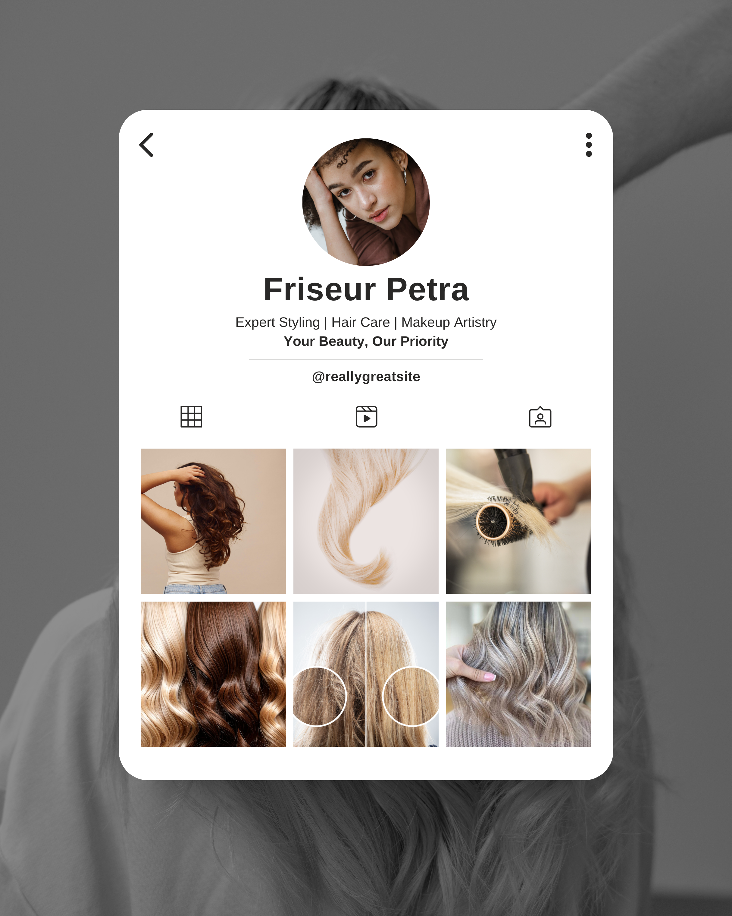 Beispiel Außenwirkung — Friseur